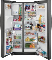 GRSS2652AD Frigidaire Gallery Side by Side Refrigerator - 25.6 cu. ft., 36 Inch Black Stainless Steel-2