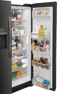 GRSS2652AD Frigidaire Gallery Side by Side Refrigerator - 25.6 cu. ft., 36 Inch Black Stainless Steel-5