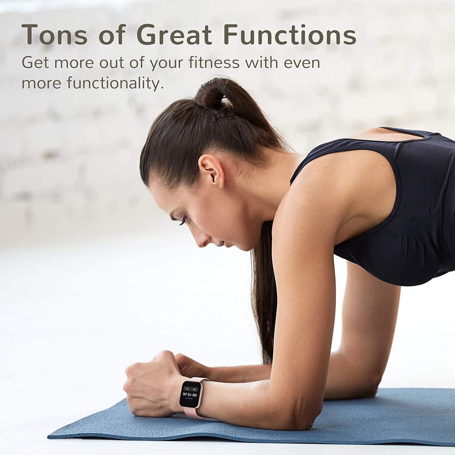 Letsfit IW1 Fitness Tracker Smartwatch - Pink-6