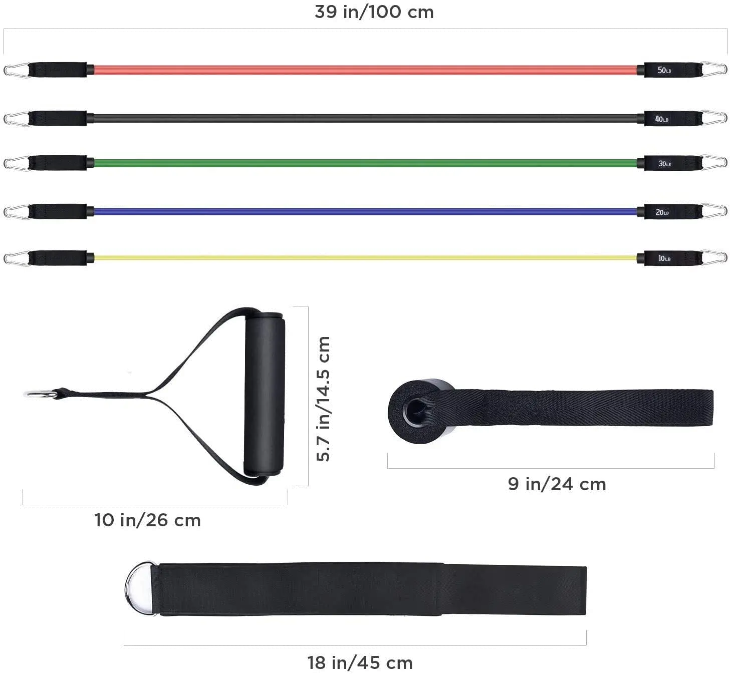 Letsfit Resistance Bands Set-5