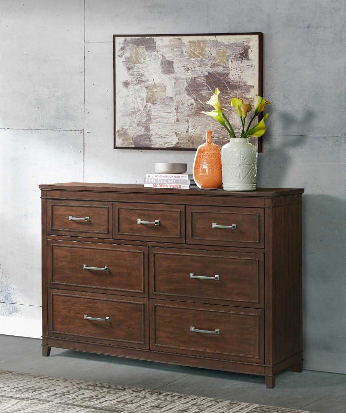 La Jolla Contemporary Walnut Brown Dresser