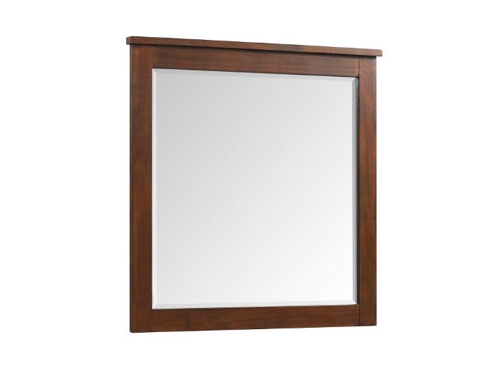La Jolla Contemporary Walnut Brown Mirror