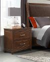 Contemporary Walnut Brown Nightstand - La Jolla