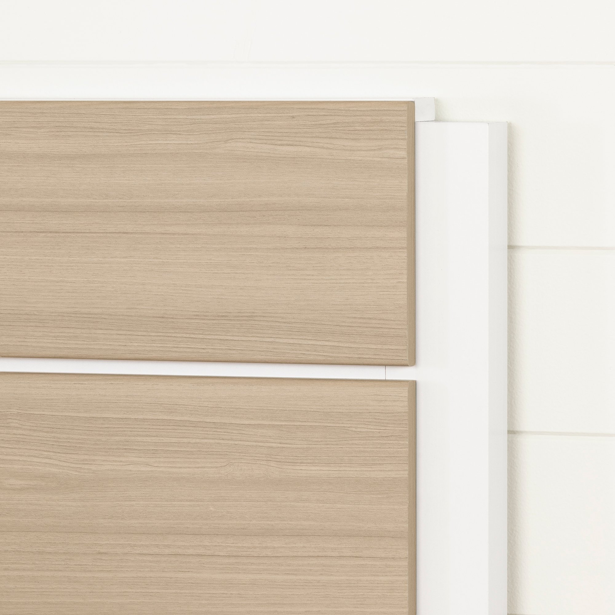 13214 White and Elm Full Platform Bed with Headboard - Munich-2
