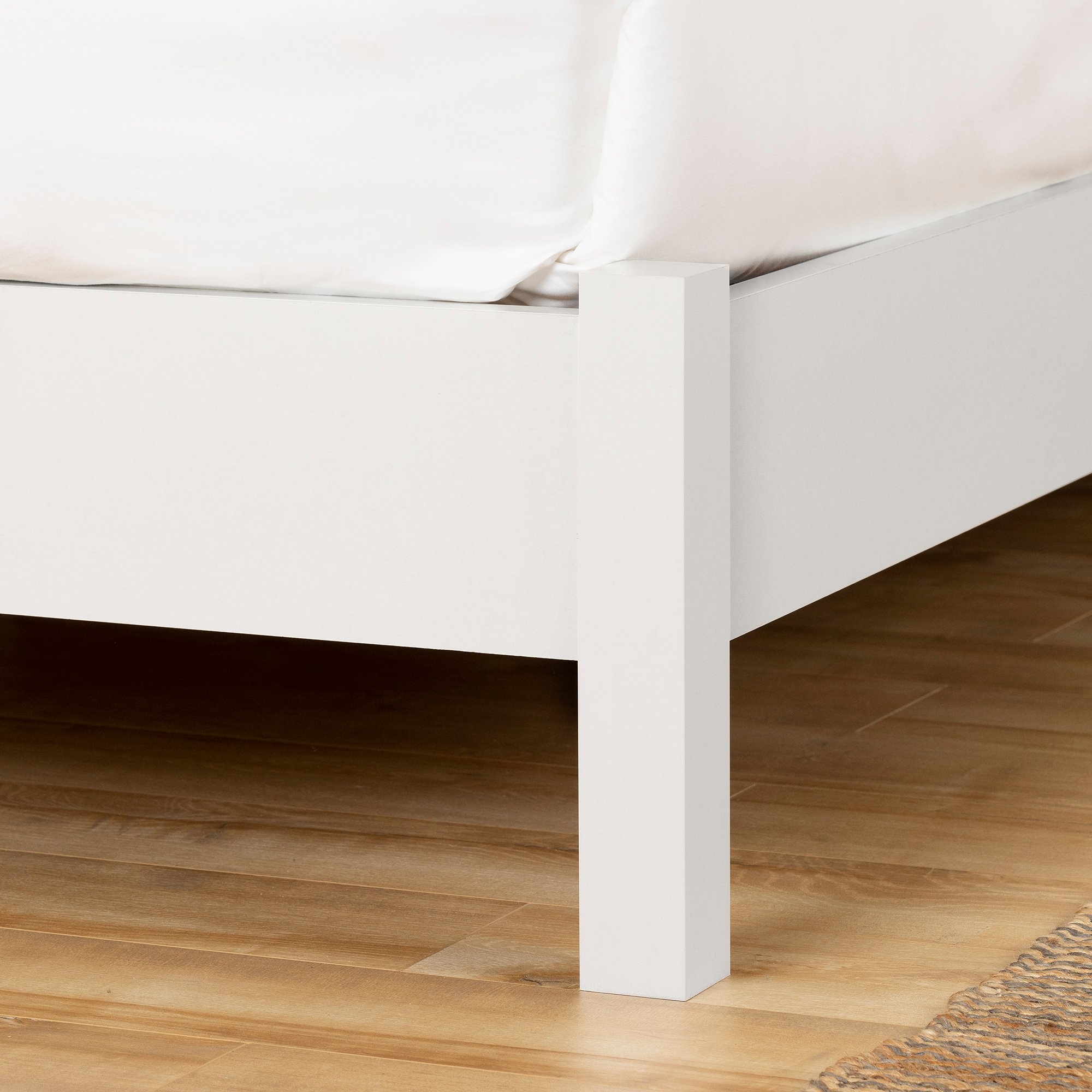 13214 White and Elm Full Platform Bed with Headboard - Munich-3