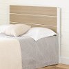 13206 Contemporary White and Elm Full Headboard - Munich