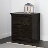 13113 Versa Classic Rubbed Black Nightstand - South Shore