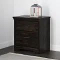 13113 Versa Classic Rubbed Black Nightstand - South Shore