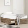 13719 Farmhouse Weathered Oak Twin Mates Storage Bed - South Shore