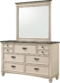 Farmhouse Antique Chalk White Dresser - Sawyer-1