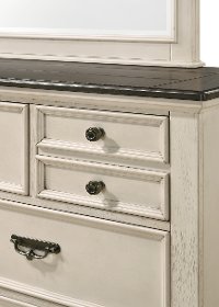 Farmhouse Antique Chalk White Dresser - Sawyer-3