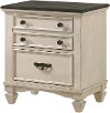 Farmhouse Antique Chalk White Nightstand - Sawyer