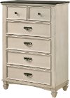 Farmhouse Antique Chalk White Chest of Drawers - Sawyer