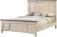 Farmhouse Antique Chalk White Queen Bed - Sawyer