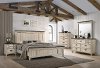 Antique Chalk White 4 Piece Queen Bedroom Set- Sawyer