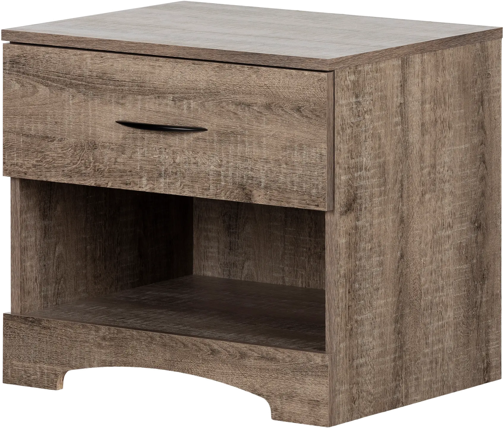 13116 Step One Weathered Oak 1-Drawer Nightstand-4