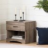 13116 Weathered Oak 1-Drawer Nightstand - Step One
