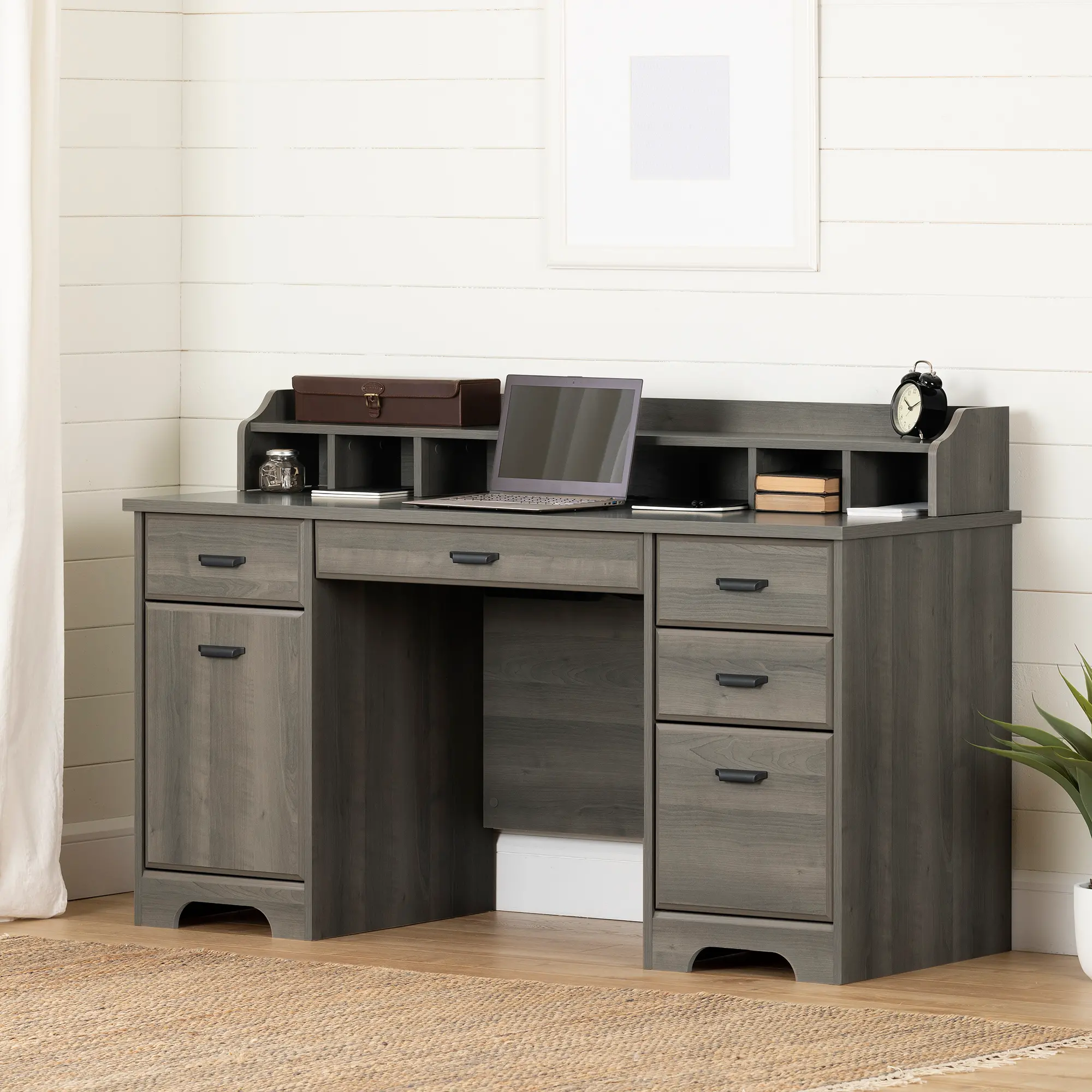 13103 Versa Gray Maple Computer Desk-1