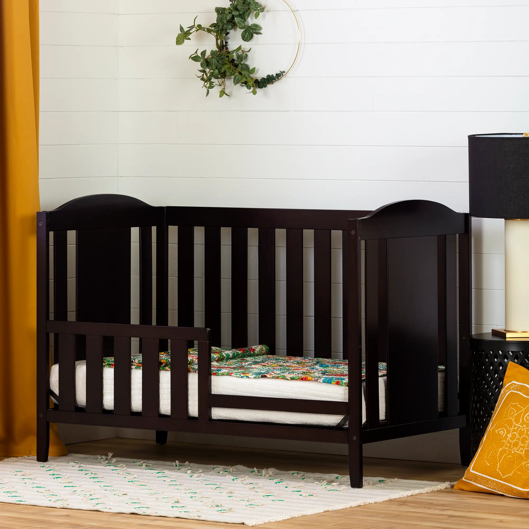 12531 Espresso Brown Toddler Rail for Crib - Angel-2
