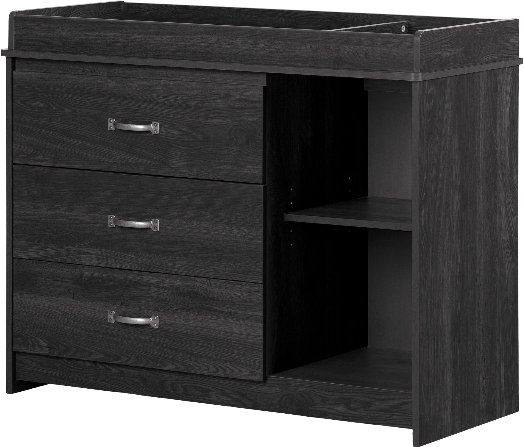 13286 Farmhouse Gray Oak Changing Table - Tassio-5