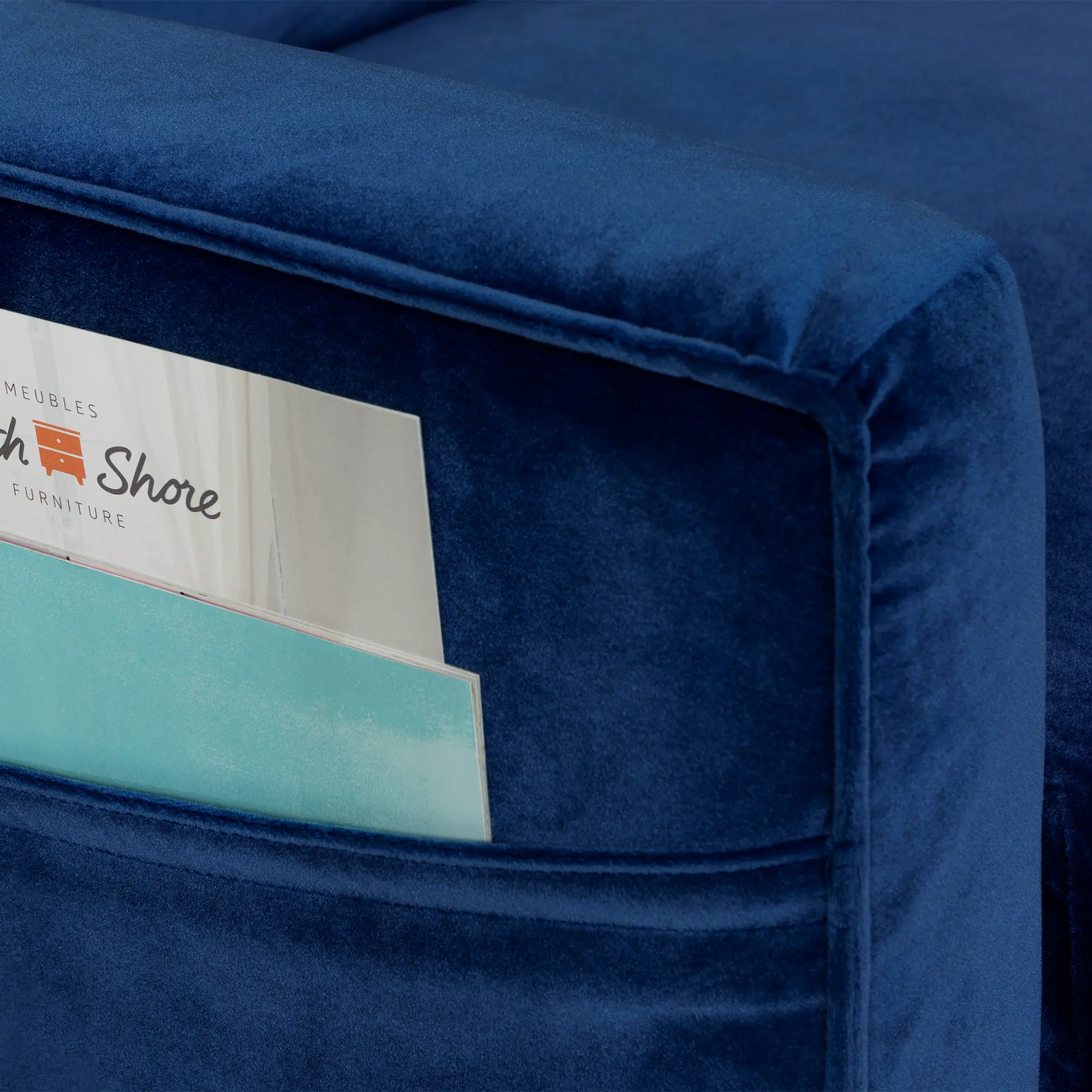 13055 Modern Dark Blue Loveseat - Live-It Cozy-4