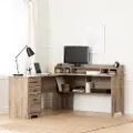 13108 Versa Weathered Oak L-Shaped Desk