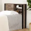 13202 Munich Weathered Oak Bookcase Headboard - South Shore