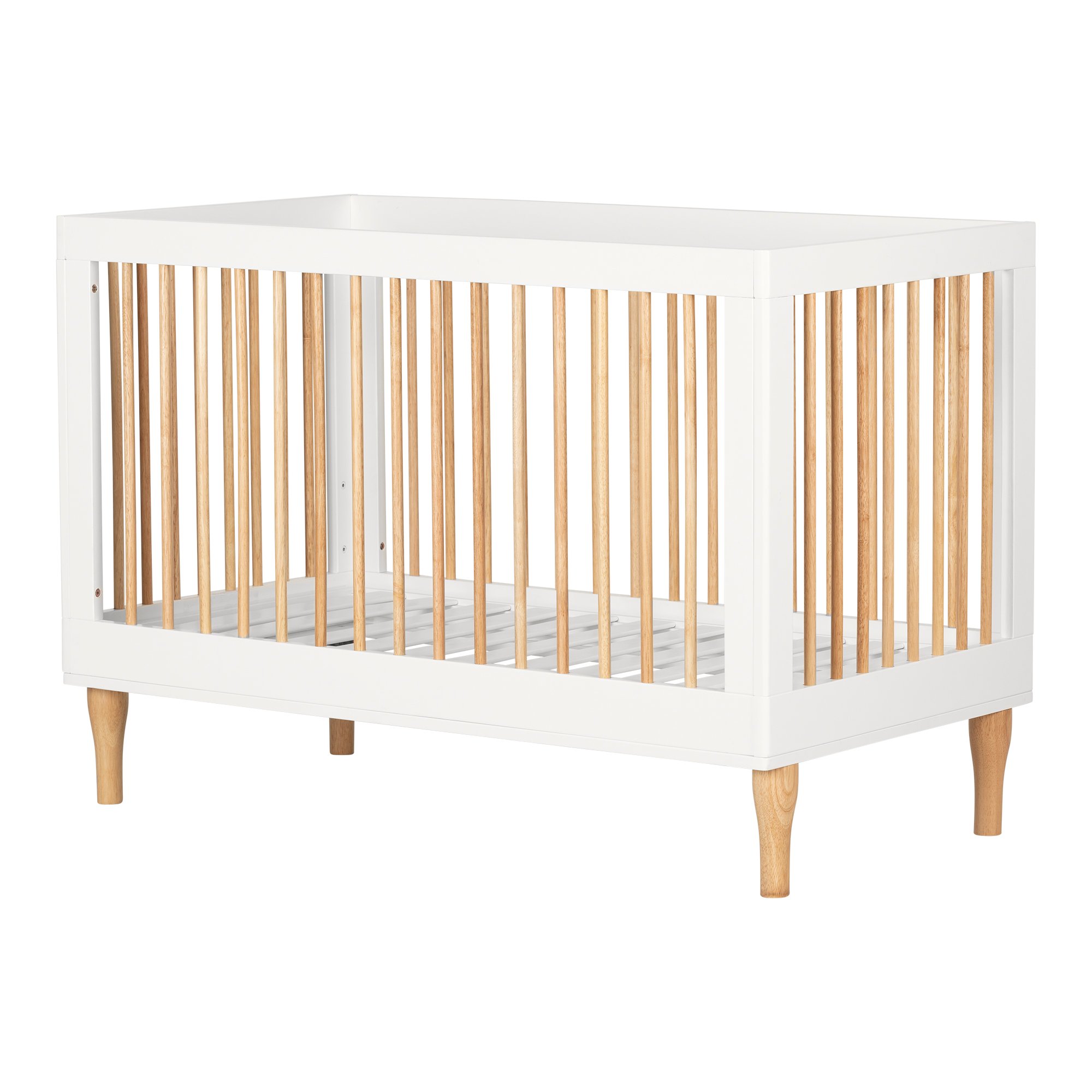 12937 Balka White and Natural 3-in-1 Convertible Crib-6