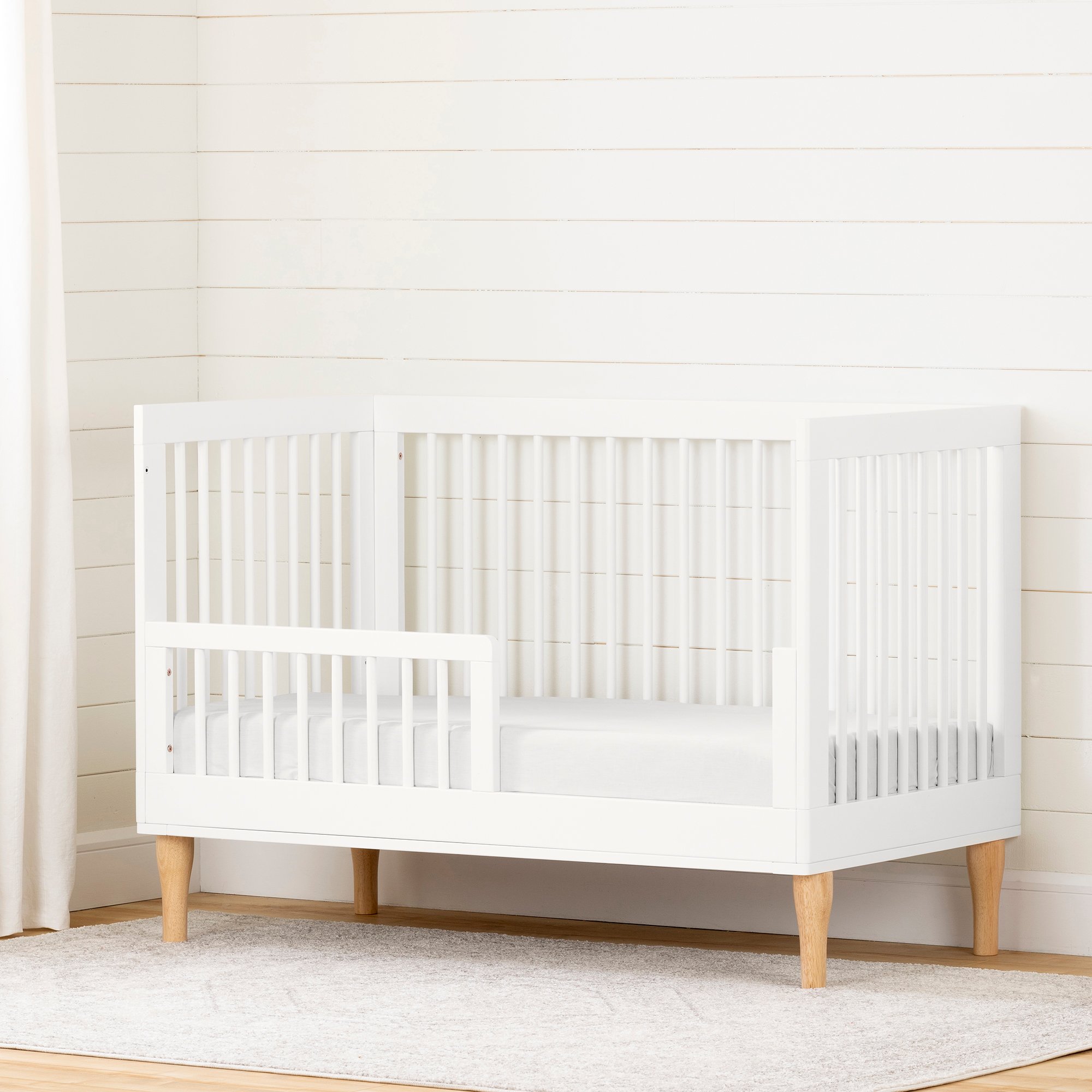 12977 Modern White Toddler Bed Rail - Balka-1