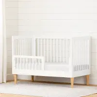 12977 Modern White Toddler Bed Rail - Balka