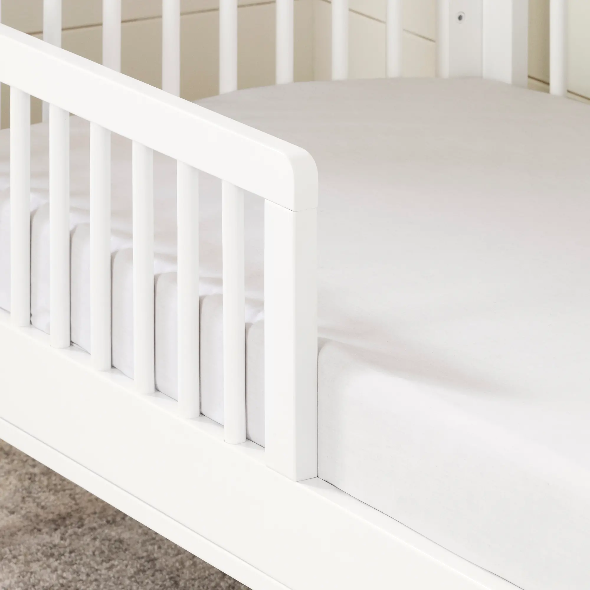 12977 Modern White Toddler Bed Rail - Balka-2