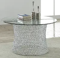 Crystal Round Coffee Table