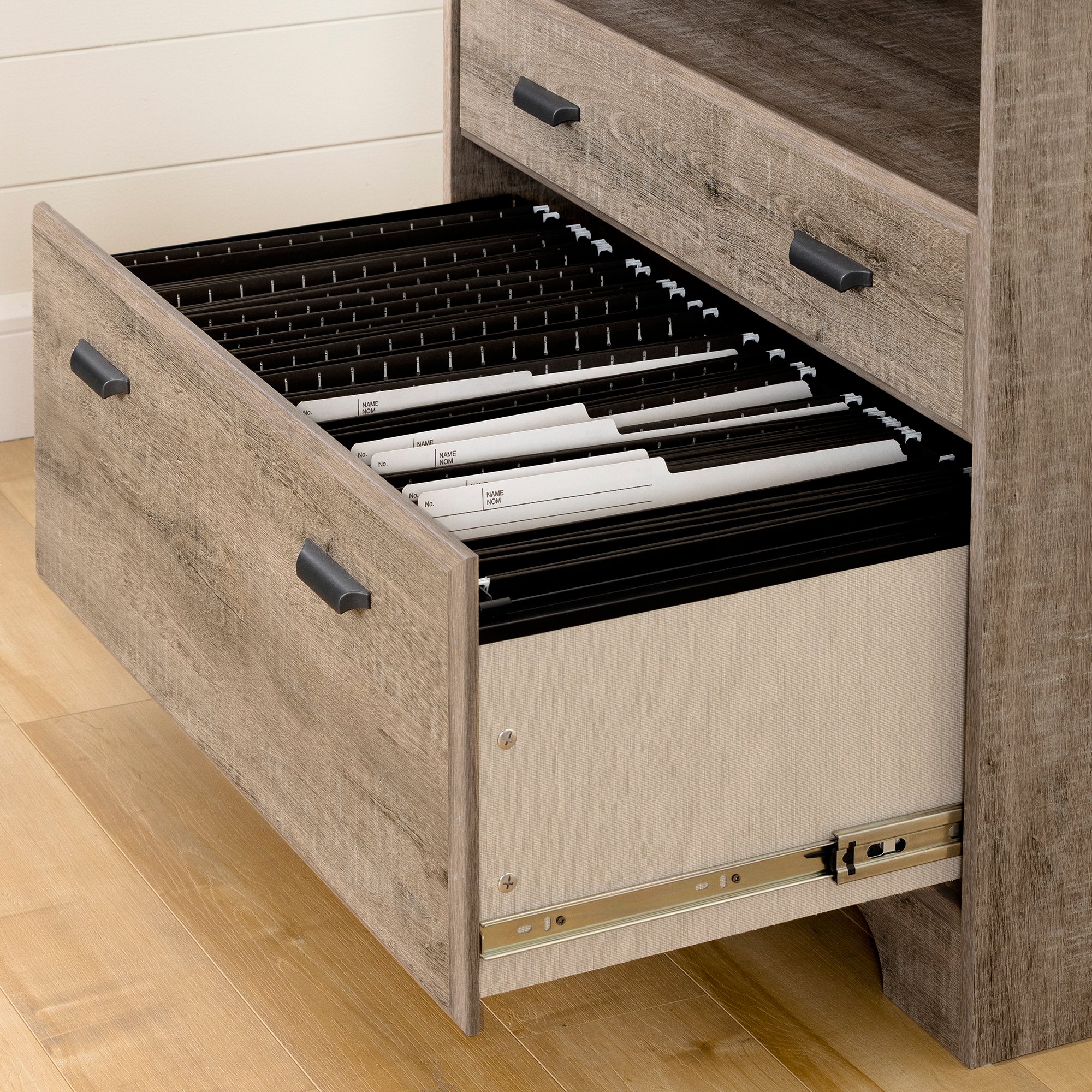 13102 Versa Weathered Oak 2-Drawer File Cabinet-3