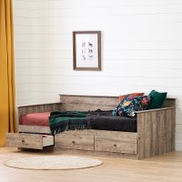 13125 Farmhouse Weathered Oak Daybed - Tassio