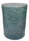 Clearance 17 Inch Ocean Blue Garden Stool