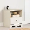 13477 Lyara White Wash 1-Drawer Nightstand - South Shore