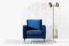 13056 Modern Dark Blue Chair - Live-It Cozy