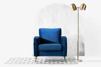 13056 Modern Dark Blue Chair - Live-It Cozy