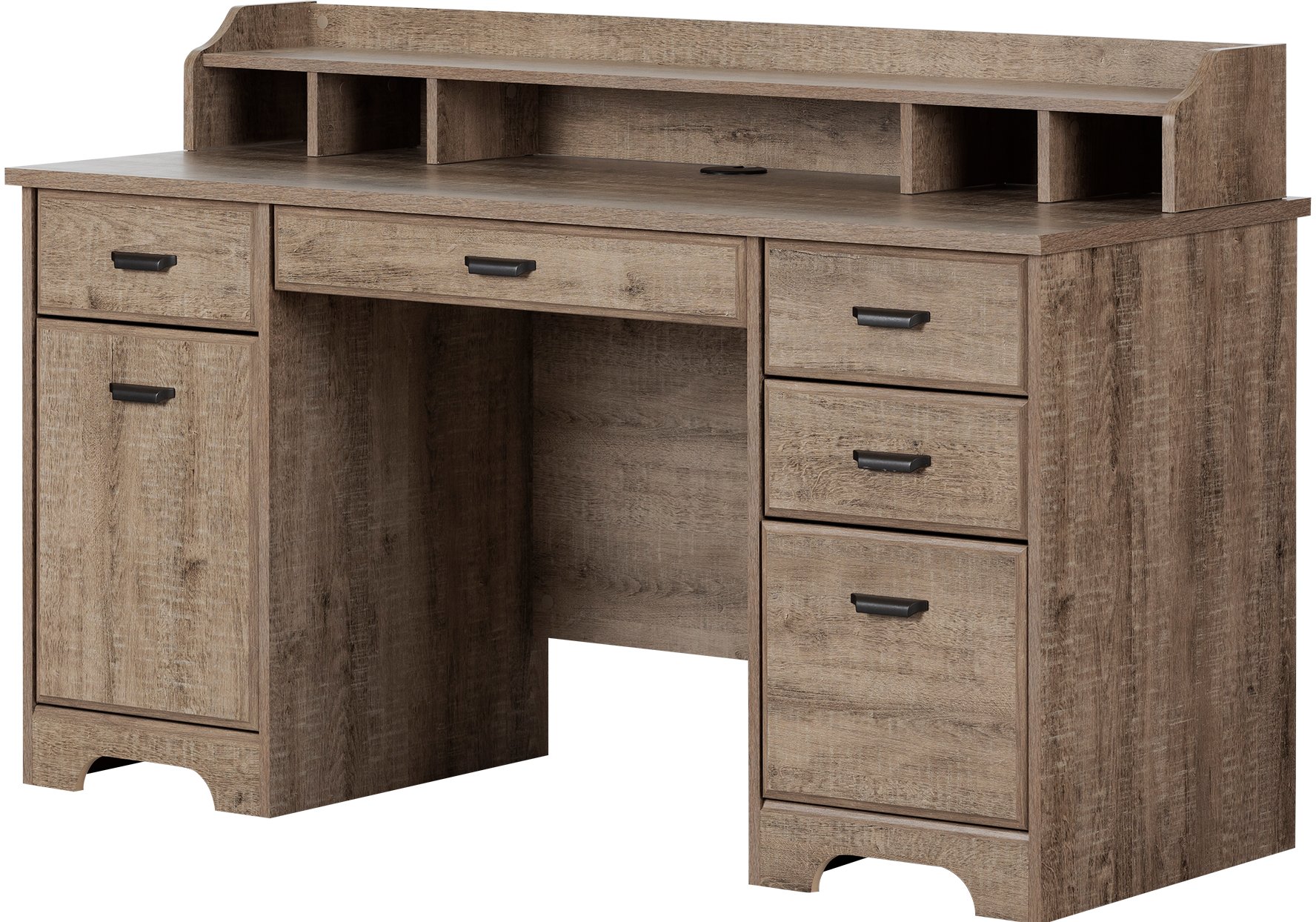 13104 Weathered Oak Computer Desk - Versa-5