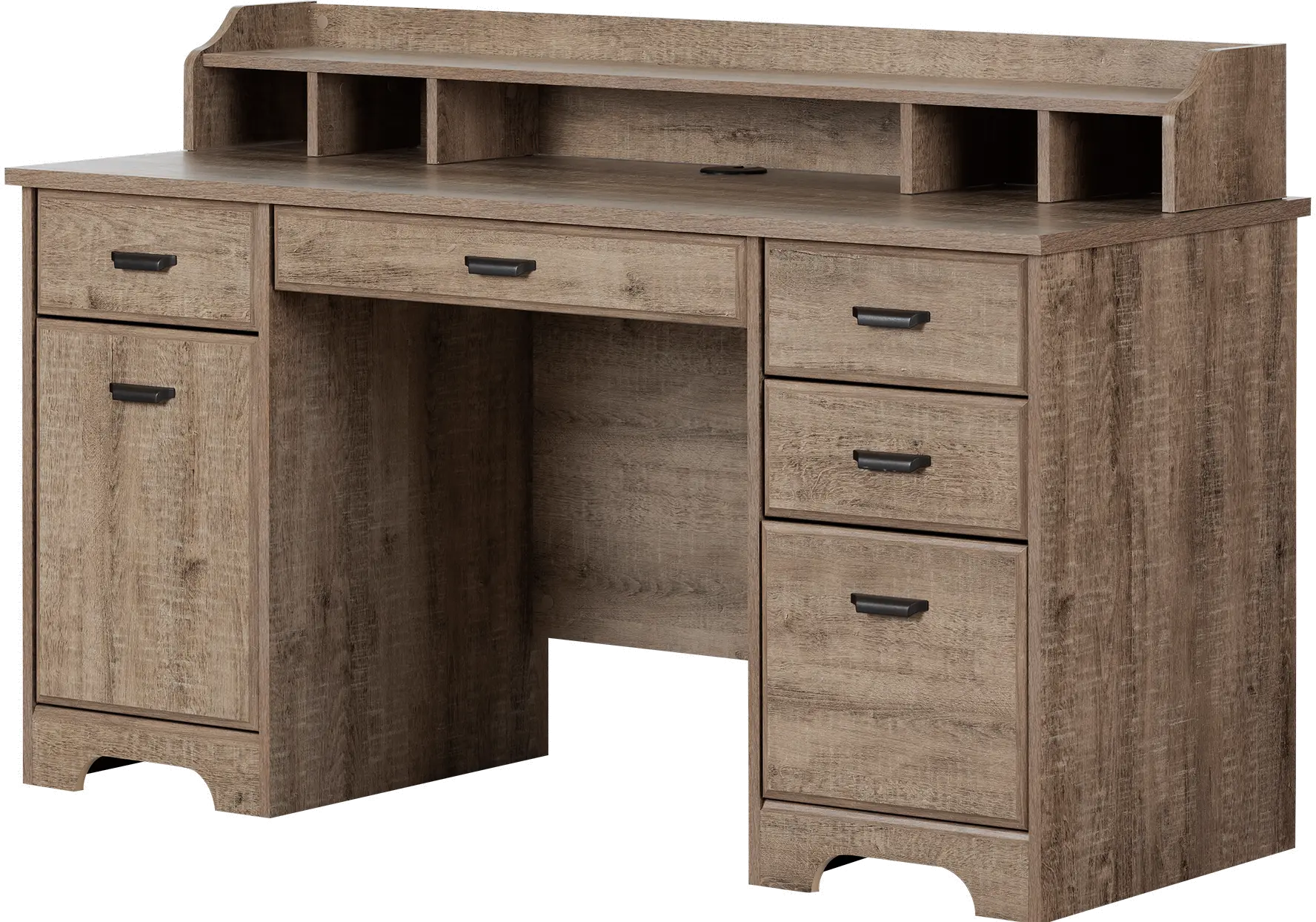 13104 Weathered Oak Computer Desk - Versa-5