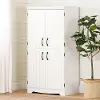 13242 Farnel Pure White 4-Door Storage Cabinet - South Shore