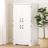 13242 Farnel Pure White 4-Door Storage Cabinet