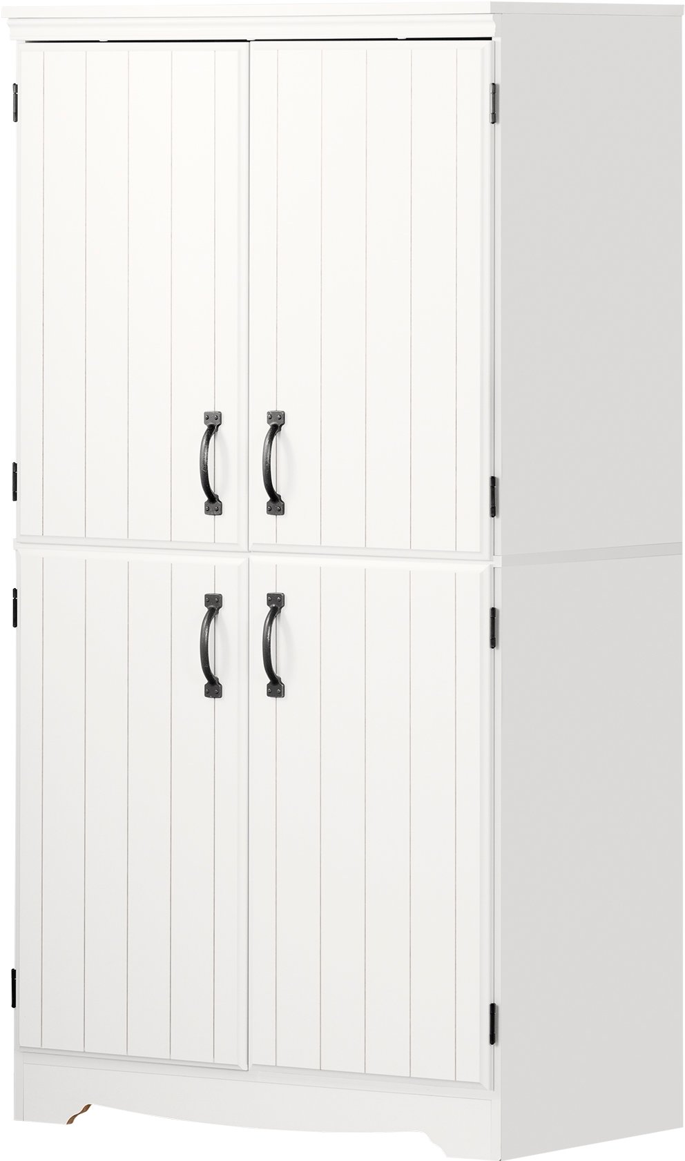 13242 Farnel Pure White 4-Door Storage Cabinet-7