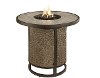 KIT Ellery Light Brown Round Counter Height Fire Pit