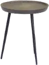Round Mango Wood Accent Table