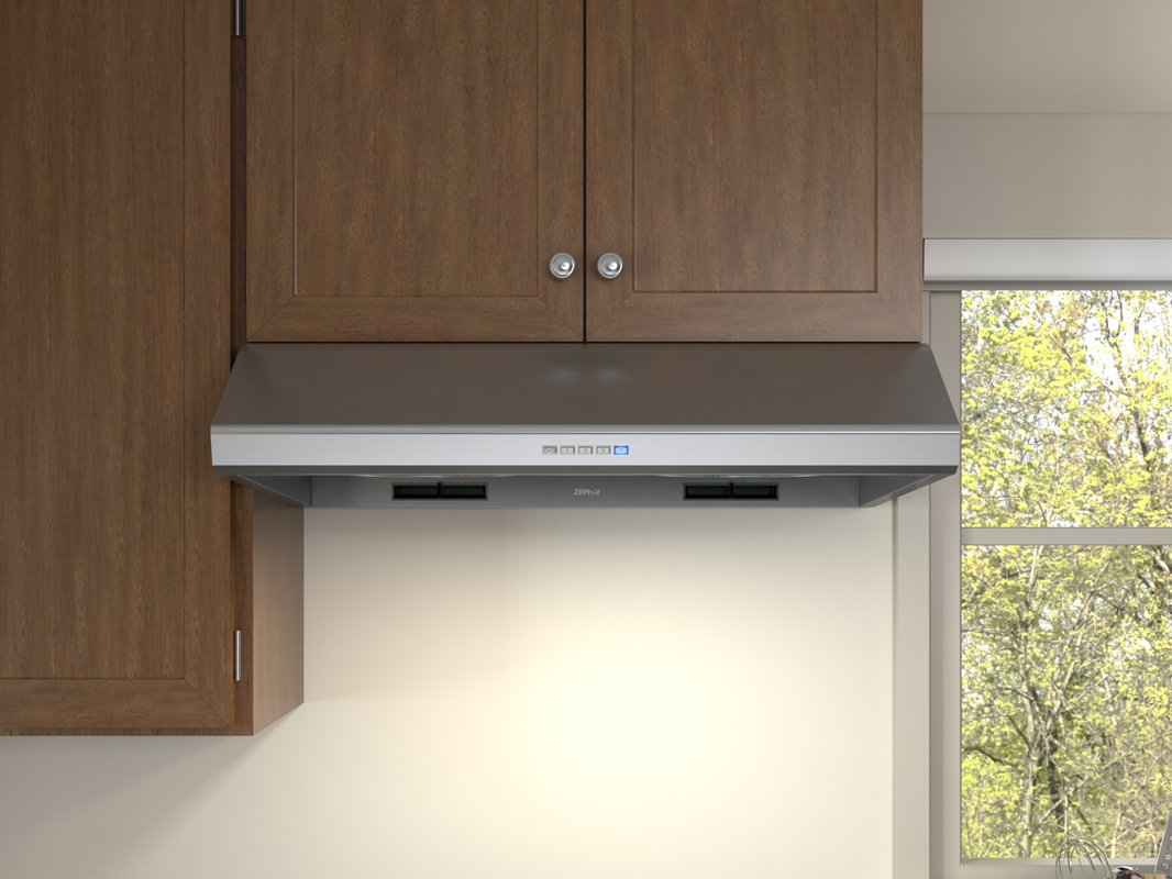 AK2536CS Zephyr 36 Inch Hurricane Under Cabinet Hood - Stainless Steel-1