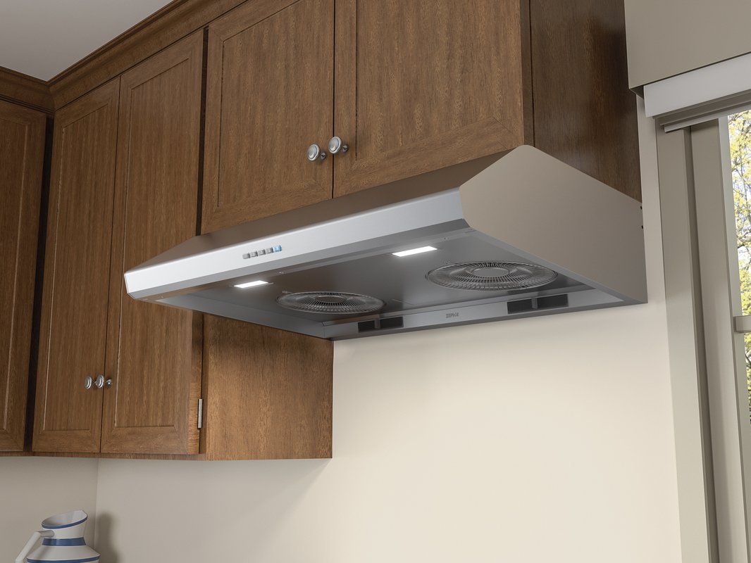 AK2536CS Zephyr 36 Inch Hurricane Under Cabinet Hood - Stainless Steel-2