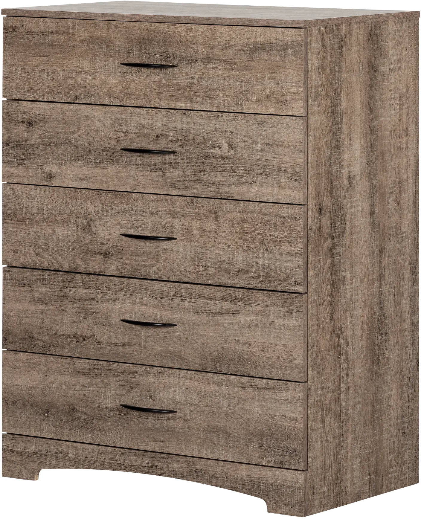 13117 Step One Weathered Oak 5-Drawer Chest-4