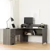 13105 Versa Gray Maple L-Shaped Desk - South Shore