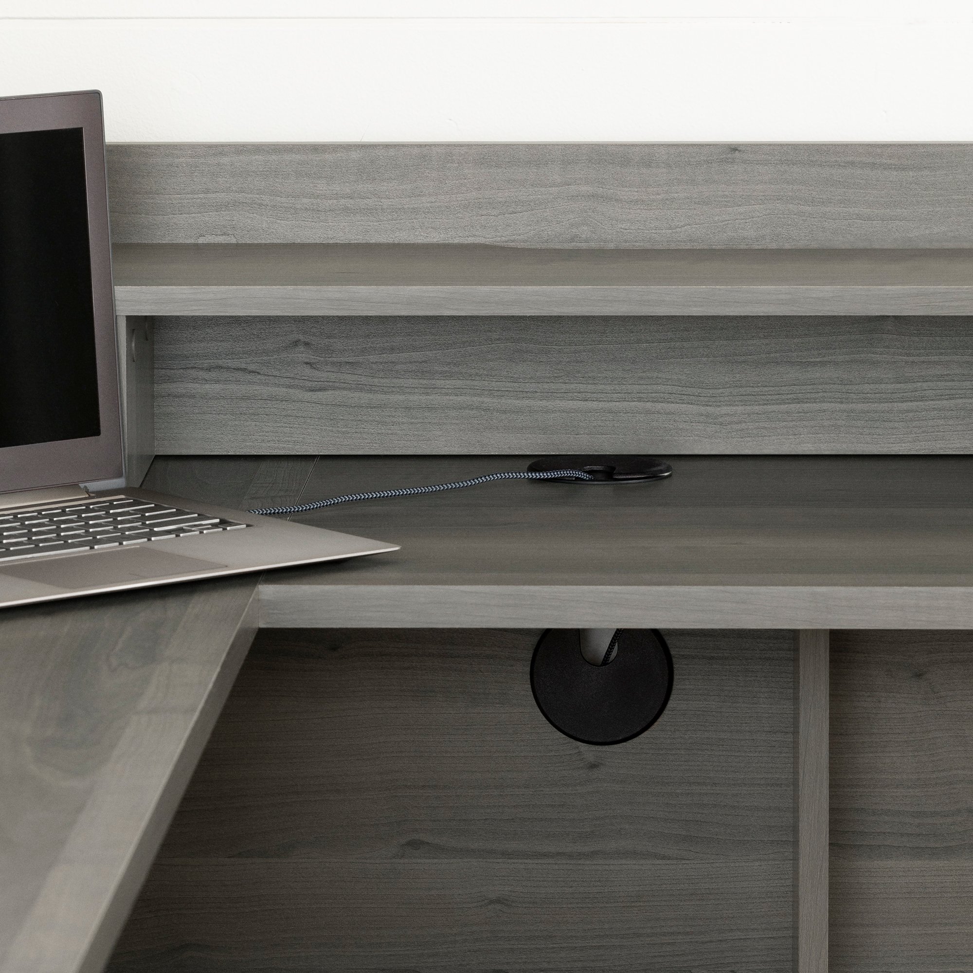13105 Versa Gray Maple L-Shaped Desk-2